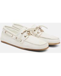 Gucci - Interlocking G Leather Boat Shoes - Lyst