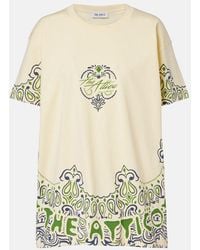 The Attico - Bandana Oversized Cotton Jersey T-Shirt - Lyst