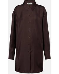 Rohe - Oversized Silk Shirt - Lyst