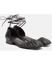 Lemaire - Micro Ballerina Leather Flats - Lyst