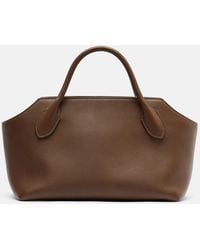 The Row - Terrasse Leather Top-Handle Bag - Lyst