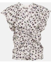 Isabel Marant - Bedrucktes Top Lonea - Lyst