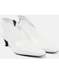TOTEME - The Croco Slim Leather Slingback Pumps - Lyst