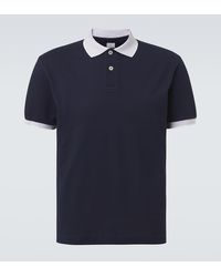 Eleventy - Cotton Pique Polo Shirt - Lyst
