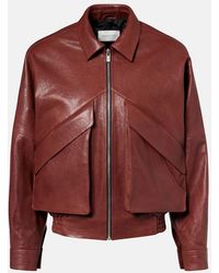 Magda Butrym - Leather Bomber Jacket - Lyst