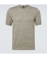 Fedeli - Linen And Cotton Sweater - Lyst