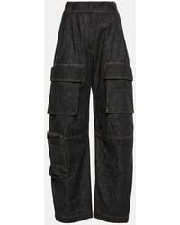 Brunello Cucinelli - Pantaloni cargo di jeans a vita alta - Lyst