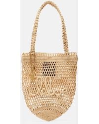 Chloé - Summer Banana Small Raffia Tote Bag - Lyst