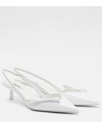 Prada - Patent Leather Slingback Pumps - Lyst