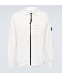 C.P. Company - Cotton Gabardine Overshirt - Lyst