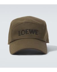 Loewe - Bestickte Baseballcap Aus Baumwolle - Lyst