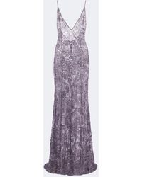 The New Arrivals Ilkyaz Ozel - Claudie Sequined Lace Gown - Lyst