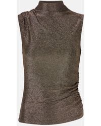 Veronica Beard - Top Mylie Aus Lame - Lyst