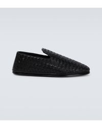 Bottega Veneta - Intrecciato Leather Loafers - Lyst