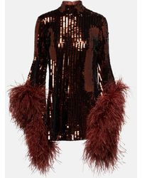 ‎Taller Marmo - Robe Del Rio a sequins et plumes - Lyst