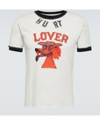 ERL - T-Shirt Hurt Lover aus Baumwolle und Leinen - Lyst