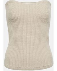 Isabel Marant - Blaze Wool And Cashmere Strapless Top - Lyst
