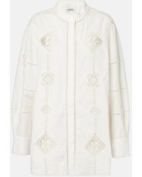 Isabel Marant - Soeline Cotton Poplin Blouse - Lyst