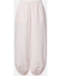 Loulou de Saison - Almaya Cotton And Silk Balloon Pants - Lyst