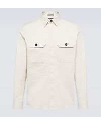 Zegna - Cotton-blend Canvas Overshirt - Lyst
