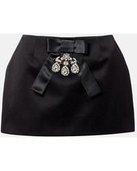 Dolce & Gabbana - Duchesse Silk-Blend Satin Miniskirt - Lyst