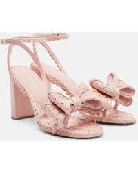 Mach & Mach - Cadeau Raffia-Effect Sandals - Lyst