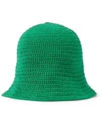 Anna Kosturova Exclusive To Mytheresa – Crochet Bucket Hat - Green