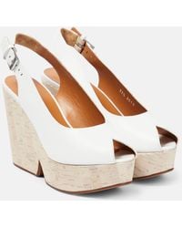 Robert Clergerie - Dylan Slingback Wedge Pumps - Lyst