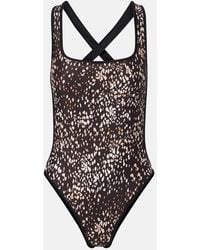 The Attico - Leopard-Print Swimsuit - Lyst