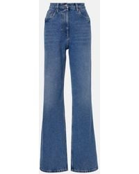 Prada - High-Rise Wide-Leg Jeans - Lyst