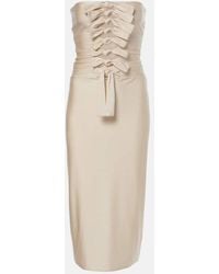 Coperni - Gala Tie-Front Jersey Midi Dress - Lyst