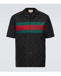 Gucci - Camisa bowling con GG en jacquard - Lyst