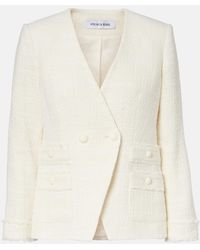 Veronica Beard - Double-Breasted Tweed Blazer - Lyst