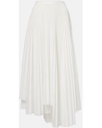 Plan C - Plisse Asymmetric Muslin Maxi Skirt - Lyst
