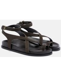 A.Emery - Jalen Slim Suede Sandals - Lyst