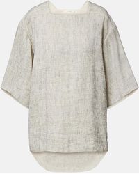 The Row - Hamza Linen And Silk Top - Lyst