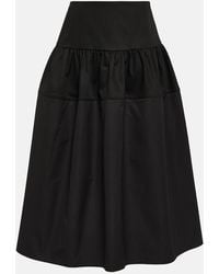 Jil Sander - Cotton Skirt - Lyst