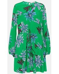 Diane von Furstenberg - Sydney Floral Minidress - Lyst