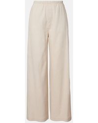 Max Mara - Destino Linen-Blend Wide-Leg Silhouette - Lyst