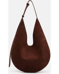 Aesther Ekme - Schultertasche Medium Aus Veloursleder - Lyst