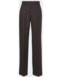 Max Mara - Wool Wide-Leg Pants - Lyst