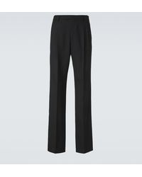Valentino - Virgin Wool Straight Pants - Lyst