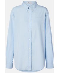 Miu Miu - Cotton Poplin Shirt - Lyst