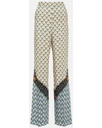 Etro - High-rise Printed Pants - Lyst