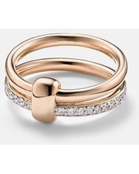 Pomellato - Together 18Kt Rose Ring With Diamonds - Lyst