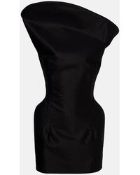 Magda Butrym - Asymmetric Cotton Corset Dress - Lyst