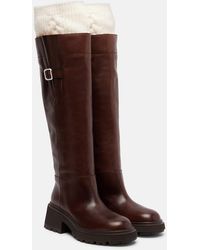 Jimmy Choo - Tamsin Leather Knee-High Boots - Lyst