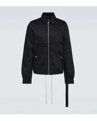 Rick Owens - Chaqueta De Sarga De Algodon - Lyst