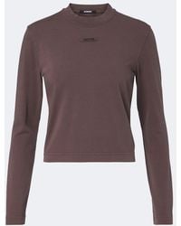 Jacquemus - Gros Grain Cotton-Blend Jersey T-Shirt - Lyst