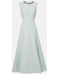 Roland Mouret - Embellished Wool And Silk Midi Dress - Lyst